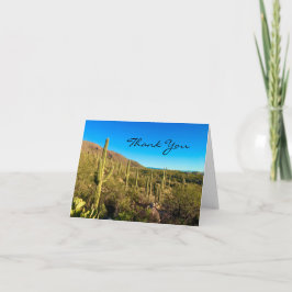 Desert Cactus Thank You Card Bedankkaart