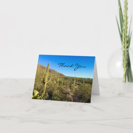 Desert Cactus Thank You Card Bedankkaart (Voorkant)