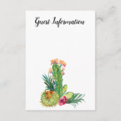 Desert Cactus, voeg uw eigen foto toe, gastgegeven Informatiekaartje (Voorkant)