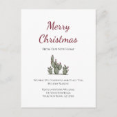 Desert Cactus Vrolijk Kerstfeest Nieuw Huis Verhui Aankondigingskaart (Voorkant)