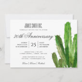 DESERT CACTUS WATERVERF CORPORATE PARTY GEBEURTENI KAART (Voorkant)