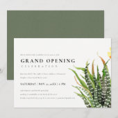 DESERT CACTUS WATERVERF GRAND OPENING CEREMONY KAART (Voorkant / Achterkant)