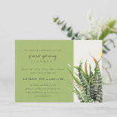 DESERT CACTUS WATERVERF GRAND OPENING CEREMONY KAART (Staand voorkant)