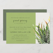 DESERT CACTUS WATERVERF GRAND OPENING CEREMONY KAART (Voorkant / Achterkant)