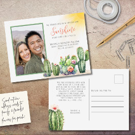 Desert Cactus We hebben sneeuw verplaatst naar zon Briefkaart