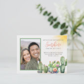 Desert Cactus We hebben sneeuw verplaatst naar zon Briefkaart (Staand voorkant)