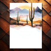 Desert Cactus Wedding QR Code Details RSVP Kaartje