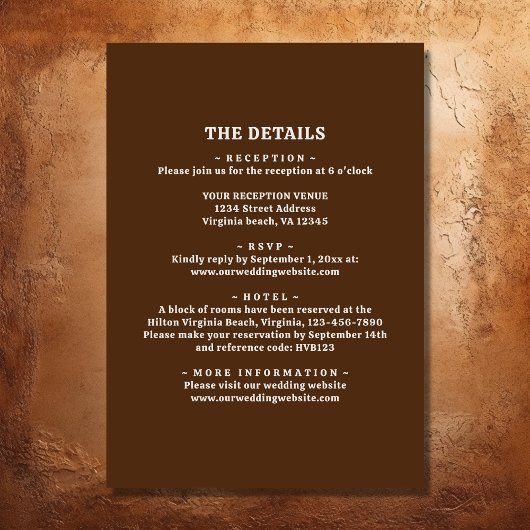 Desert Cactus Western Boho Alles in een bruiloft Kaart