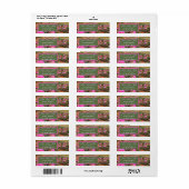 Desert Cactus Wildflower Adres Etiket (Full Sheet)