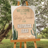 Desert Cactus Zuidwest Baby shower Welkom Poster