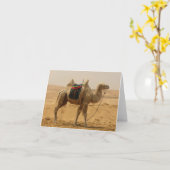Desert Camel Blank-kaart Kaart (Gele Bloem)