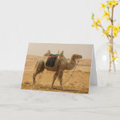 Desert Camel Blank-kaart Kaart (Gele Bloem)