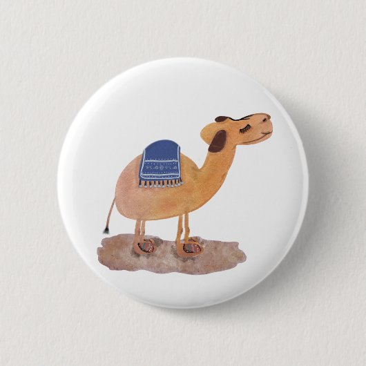 Desert Camel Ronde Button 5,7 Cm (Voorkant)
