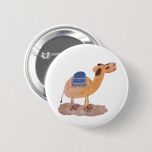 Desert Camel Ronde Button 5,7 Cm (Voorkant /achterkant)