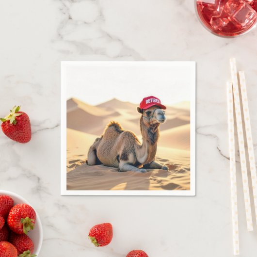 Desert Camel Wearing a Retired Cap Servet (Insitu)