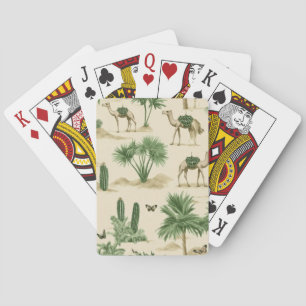 "Desert Camel Wenskaarten" Pokerkaarten