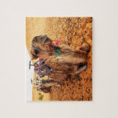 Desert Camels Jigzaag Puzzle Legpuzzel (Verticaal)