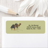 Desert Camels retourneren adreslabels Etiket (Insitu)