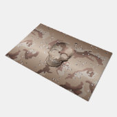 Desert Camo 3D Skull Camouflage Patroon Deurmat (Schuin)