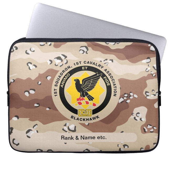 Desert Camo Association-laptophoes Laptop Sleeve (Voorkant)