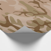 Desert Camo - Bruin Camouflage Cadeaupapier (Hoek)