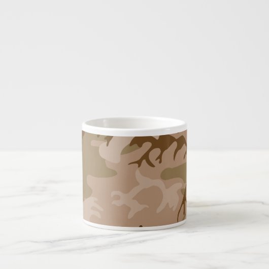 Desert Camo - Bruin Camouflage Espresso Kop (Voorkant)