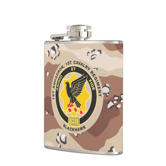 Desert Camo Cav Association Flask Heupfles (Links)
