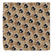 Desert Camo Hart Kissing Paar