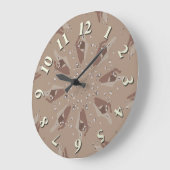 Desert Camo Kaleidoscope Grote Klok (Hoek)