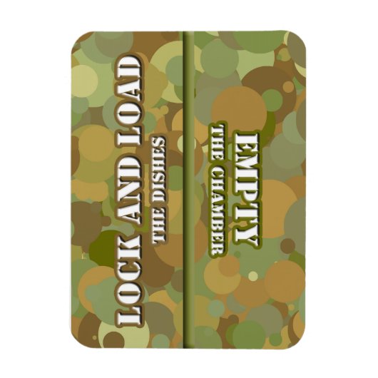 Desert Camo Lock in Load Dishwasher Magneet (Verticaal)