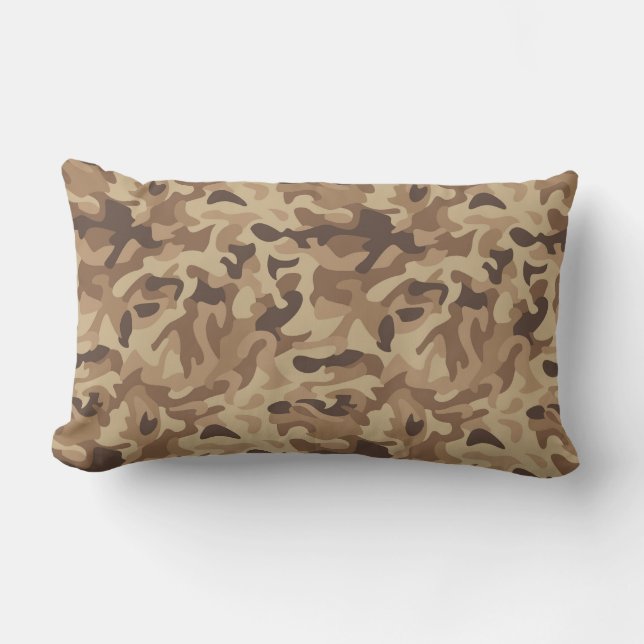 Desert Camo Lumbar Pillow Kussen (Voorkant)