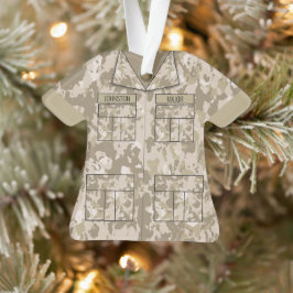 Desert Camo militair gepersonaliseerde bezetting Ornament