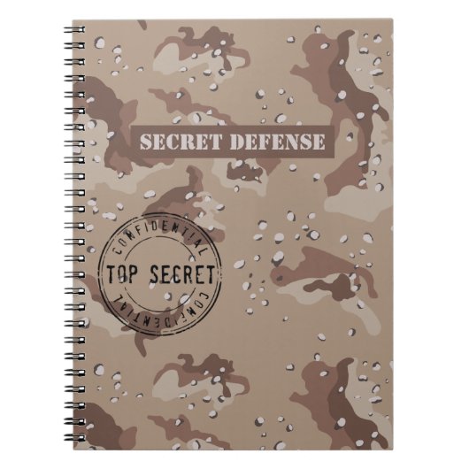 Desert Camo Notitieboek (Voorkant)