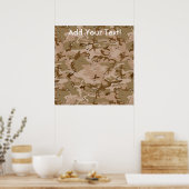 Desert Camo Poster (Keuken)