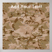 Desert Camo Poster (Voorkant)