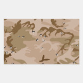 Desert Camo Rechthoekige Sticker (Voorkant)