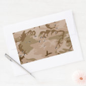 Desert Camo Rechthoekige Sticker (Envelop)