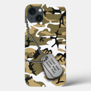 Desert Camo w/Dog Label Case-Mate iPhone Case