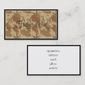 Desert Camouflage Achtergrond Sjabloon Visitekaartje (Voorkant / Achterkant)