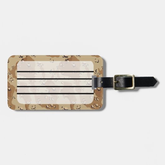 Desert Camouflage Bagagelabel (Voorkant horizontaal)