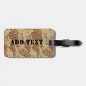 Desert Camouflage Bagagelabel (Achterkant horizontaal)