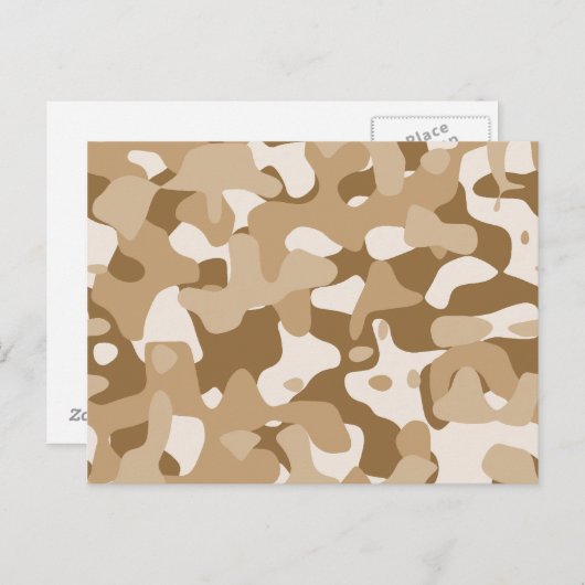 Desert Camouflage Briefkaart (Voorkant / Achterkant)