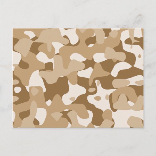 Desert Camouflage Briefkaart (Voorkant)