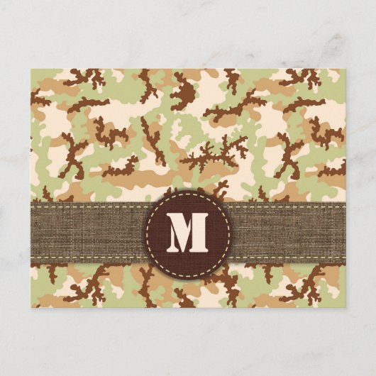 Desert camouflage briefkaart (Voorkant)