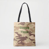 Desert Camouflage Brown Tote Bag (Voorkant)
