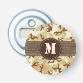 Desert camouflage button flesopener (Voorkant)