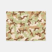 Desert camouflage fleece deken (Voorkant (Horizontaal))