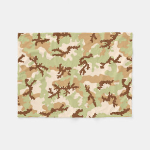 Desert camouflage fleece deken