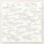 Desert Camouflage Glazen Onderzetter (Achterkant)