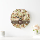Desert camouflage grote klok (Huis)